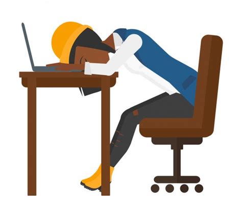 Man Sleeping On Workplace Stock Vector Image By ©visualgeneration