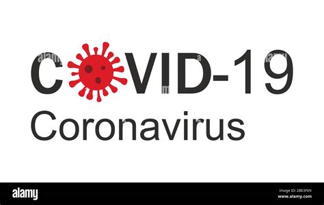 Banner De Covid 19 Coronavirus Concepto Inscripción Tipografía Logotipo