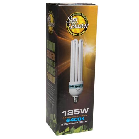Sunblaster Fluocompact Bulb 125 W 6400 K Limestone City Hydroponics
