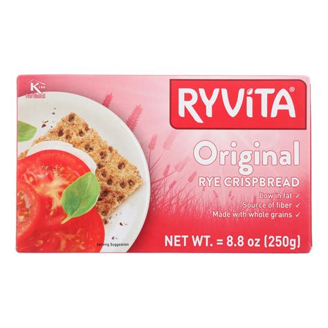 Ryvita Crisp Bread Crispbread Dark Rye Case Of 10 88 Oz