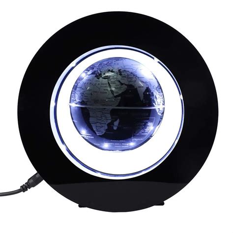 Magnetic Levitating Globe Novelty Floating Led Lamp With World Map