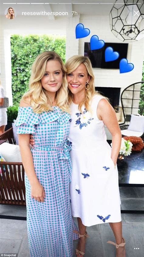 Reese Witherspoon Reflects On Lookalike Daughter Ava 18th Daily Mail