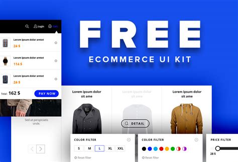 Free Ecommerce UI Kit Graphicsfuel