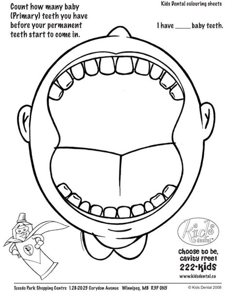 Dental Health Worksheets For Preschool