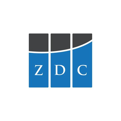 Zdc Letter Logo Design On White Background Zdc Creative Initials