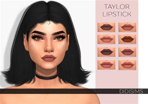 Sims 4 Cc Didisims Taylor Lipstick The Lipstick That You The Sims