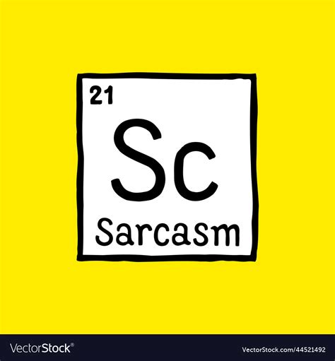 Sarcasm Element Of Humor Symbol Royalty Free Vector Image