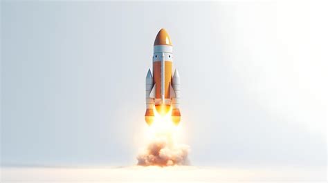 Premium Ai Image Space Shuttle Launch Liftoff Of The Rocket 3d