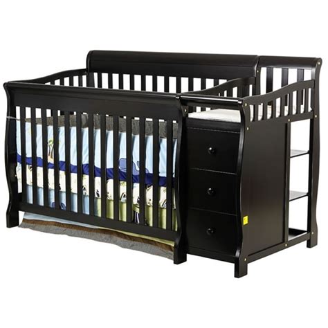 Dream On Me 4 In 1 Brody Convertible Crib With Change Black