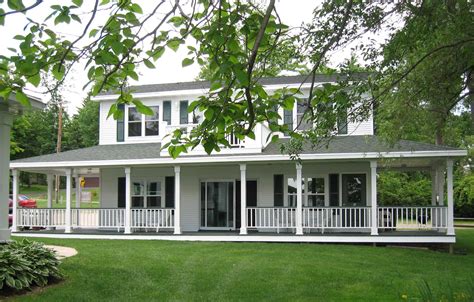 Wrap Around Porch Gray Farmhouse New Love This House And The Wrap