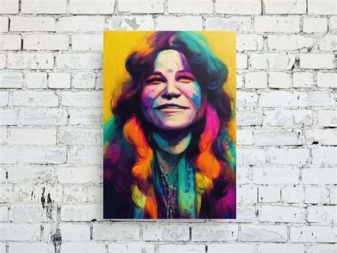 Janis Joplin Psychedelic Portrait Store Soundwave Art