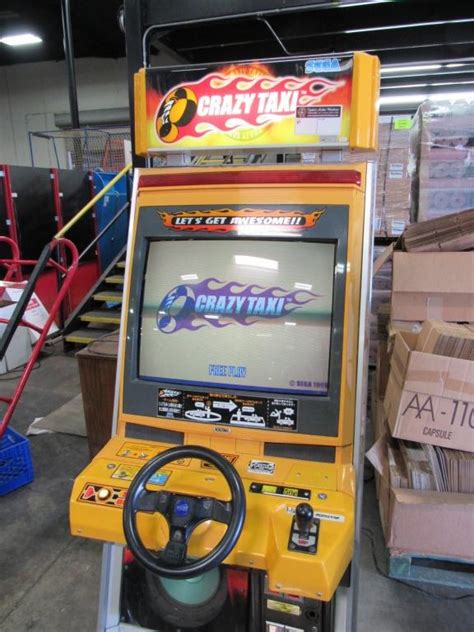 Crazy Taxi Upright Driver Arcade Game Sega Naomi