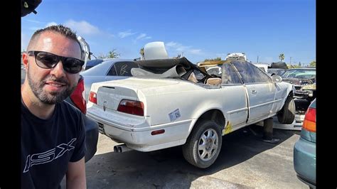 Acura Legend Convertible At The Salvage Yard And Another With Only 300