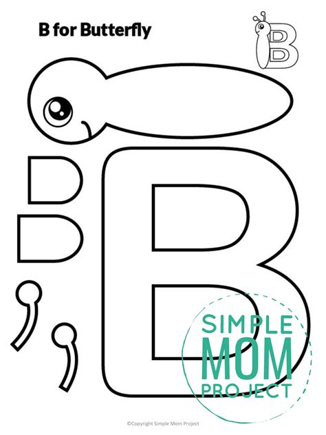 Free Printable Letter B Craft Template Letter B Crafts Preschool