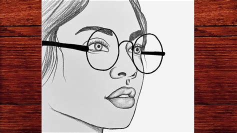 Gözlüklü Kız Çizimi Güzel Bir Kız Nasıl Çizilir Çizim Mektebi Kolay