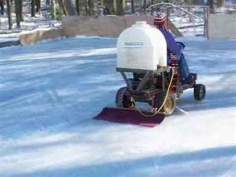 This was our first time using it and it worked pretty good! Backyard Zamboni - YouTube