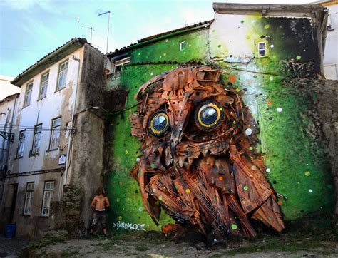 Trash And Found Objects Transformed Into Birds By ‘bordalo