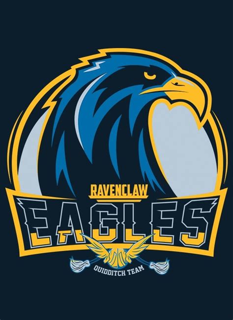 Hogwarts Quidditch Team Badges Ravenclar Eagles By Mitch Ludwig