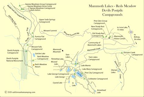 32 Twin Lakes Campground Map Maps Database Source
