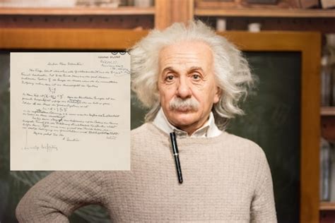 Albert Einsteins Handwritten Letter Containing His Iconic Equation E
