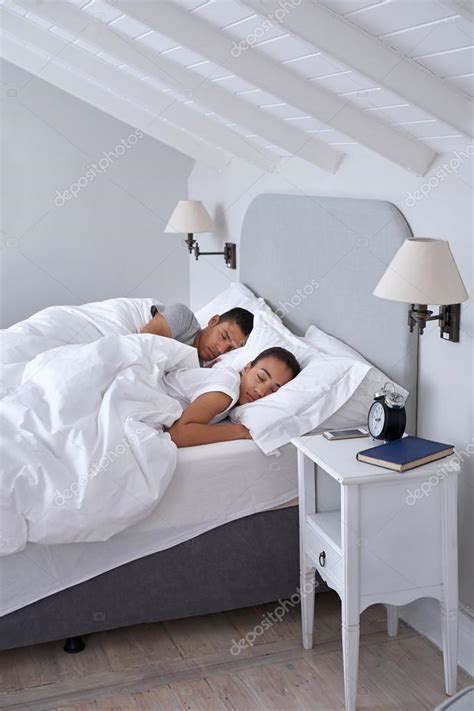 Mixed Race Couple Sleeping Stock Photo By ©daxiaoproductions 86043772