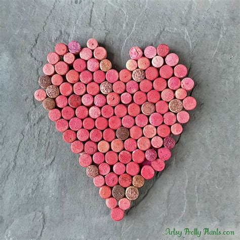 Wine Cork Wall Art For Valentines Day Wine Corks In A Heart Shape