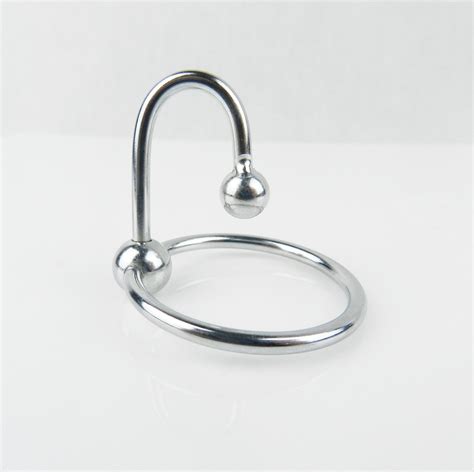 Stainless Steel Penis Cock Ring Urethral Plug Male Erection Aid
