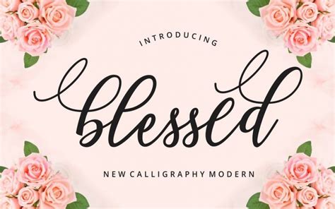 Blessed Calligraphy Font