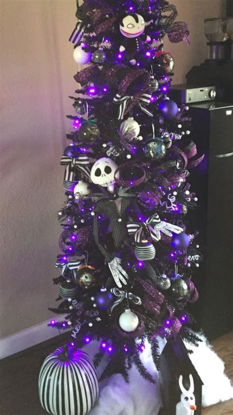 We have almost everything on ebay. black-and-purple-christmas-tree-decor | HomeMydesign