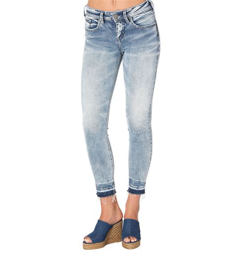 Avery Ankle Skinny Light Wash Silver Jeans