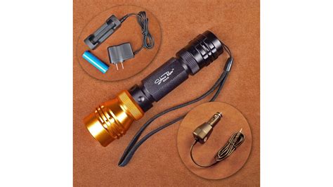 Stone River Gear Adjustable Focusing Rechargeable Flashlight 500 Lumens