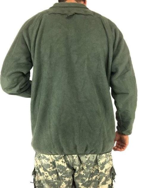 Us Military Army Foliage Acu Green Fleece Jacket Polartec Large