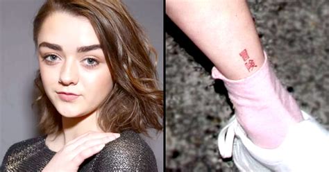 Someone Finally Found Maisie Williams Secret Tattoo