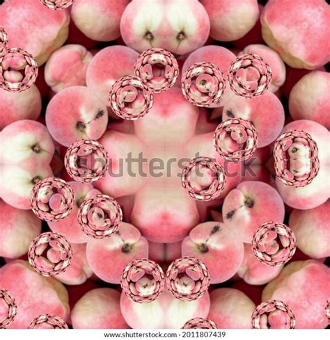 Beautiful Apple Texture Seamless Floral Decoration Stock Illustration
