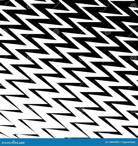 Geometric Simple Zigzag Print Wave Pattern Stock Vector Illustration