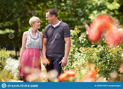 Gettiing Sentimental In Spring A Mature Couple Enjoying A Day At The