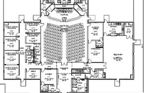 Church Floor Plans With Fellowship Hall Sage Kaiser