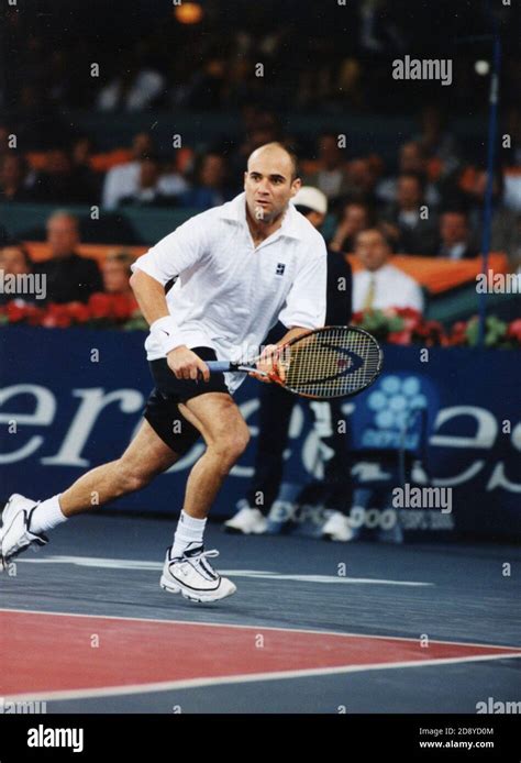 American Tennis Player Andre Agassi 2000s Stock Photo Alamy