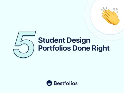 5 Student Design Portfolios Done Right By Bestfolios