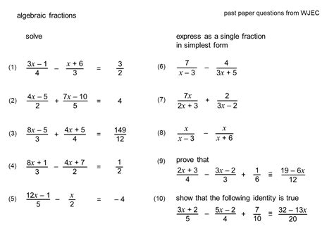 Can you do factorization of algebraic expressions? MEDIAN Don Steward mathematics teaching: algebraic fractions