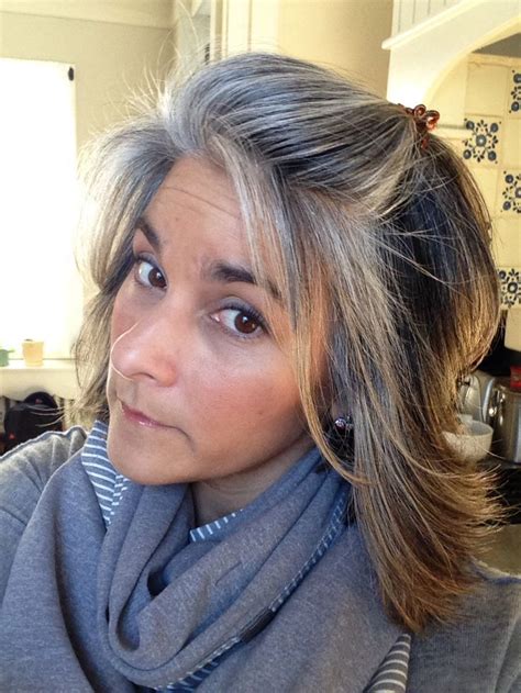 Pin By Loriann Pilot On Embrace The Grey With Images Gray Hair Growing Out Blending Gray
