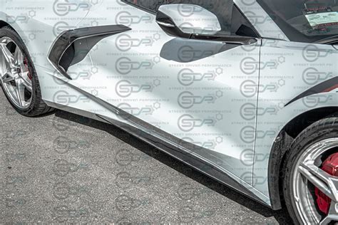 C8 Corvette Z51 Style Carbon Fiber Side Skirts Ground Effects