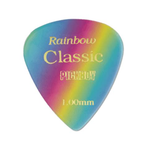 Pickboy Classic Rainbow Guitar Picks 10 Pack Pb21p100 Heavy 100mm