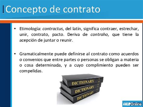 Generalidades De Los Contratos Concepto De Contrato Etimologa
