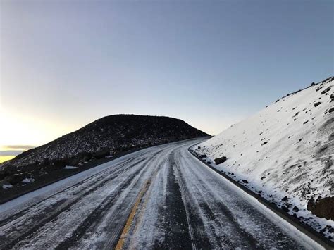 Haleakala National Park Reopens After Winter Storm Brings Snow To Maui