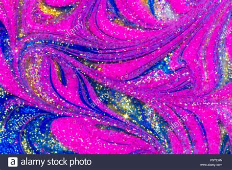 Abstract Background Of Colorful Metallic Pink Blue