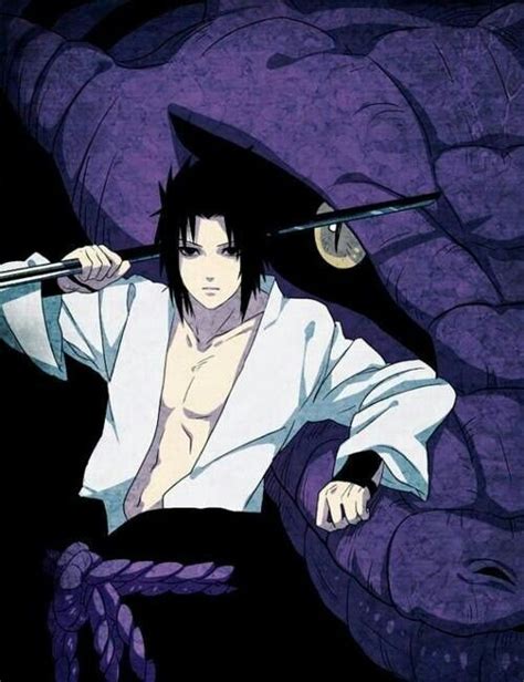 Uchiha Sasuke Snake Manda Naruto Sasuke Uchiha Shippuden Anime