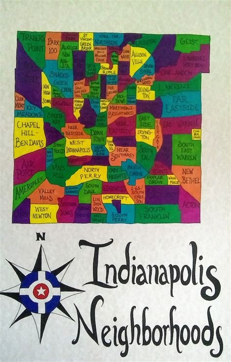 Indianapolis Indiana Neighborhood Map Get Latest Map Update