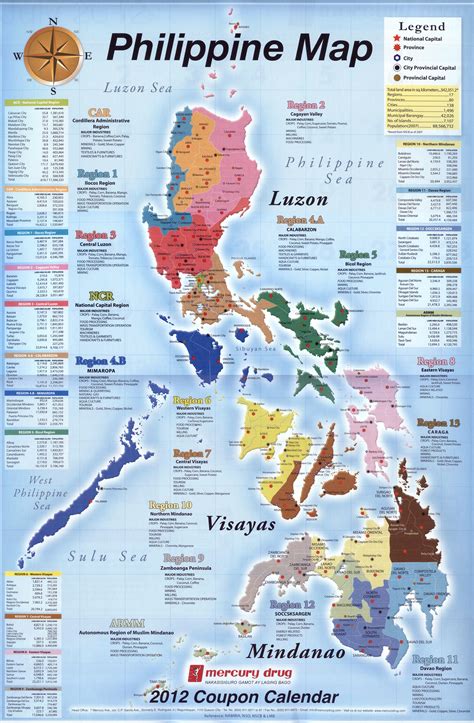 Philippinen Regionen Karte