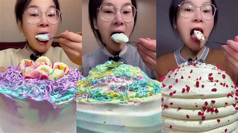 Cream Cake Mukbang Asmr Eating Sound Kwai Eating ASMR YouTube